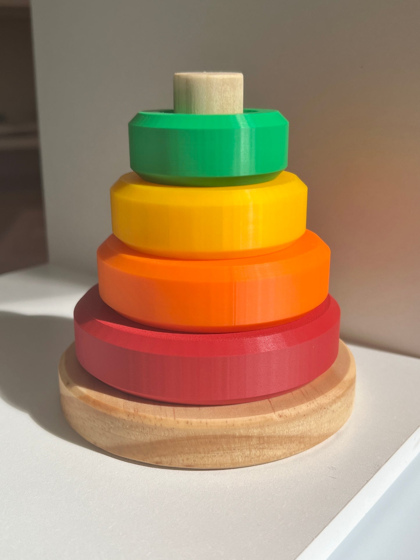 Rainbow Stacking Rings