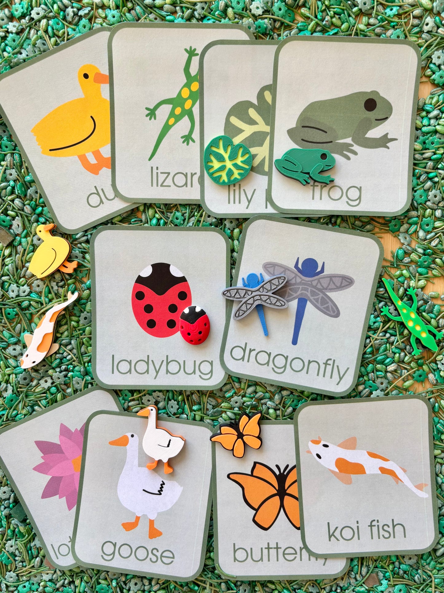 Picnic at the Pond Matching Cards