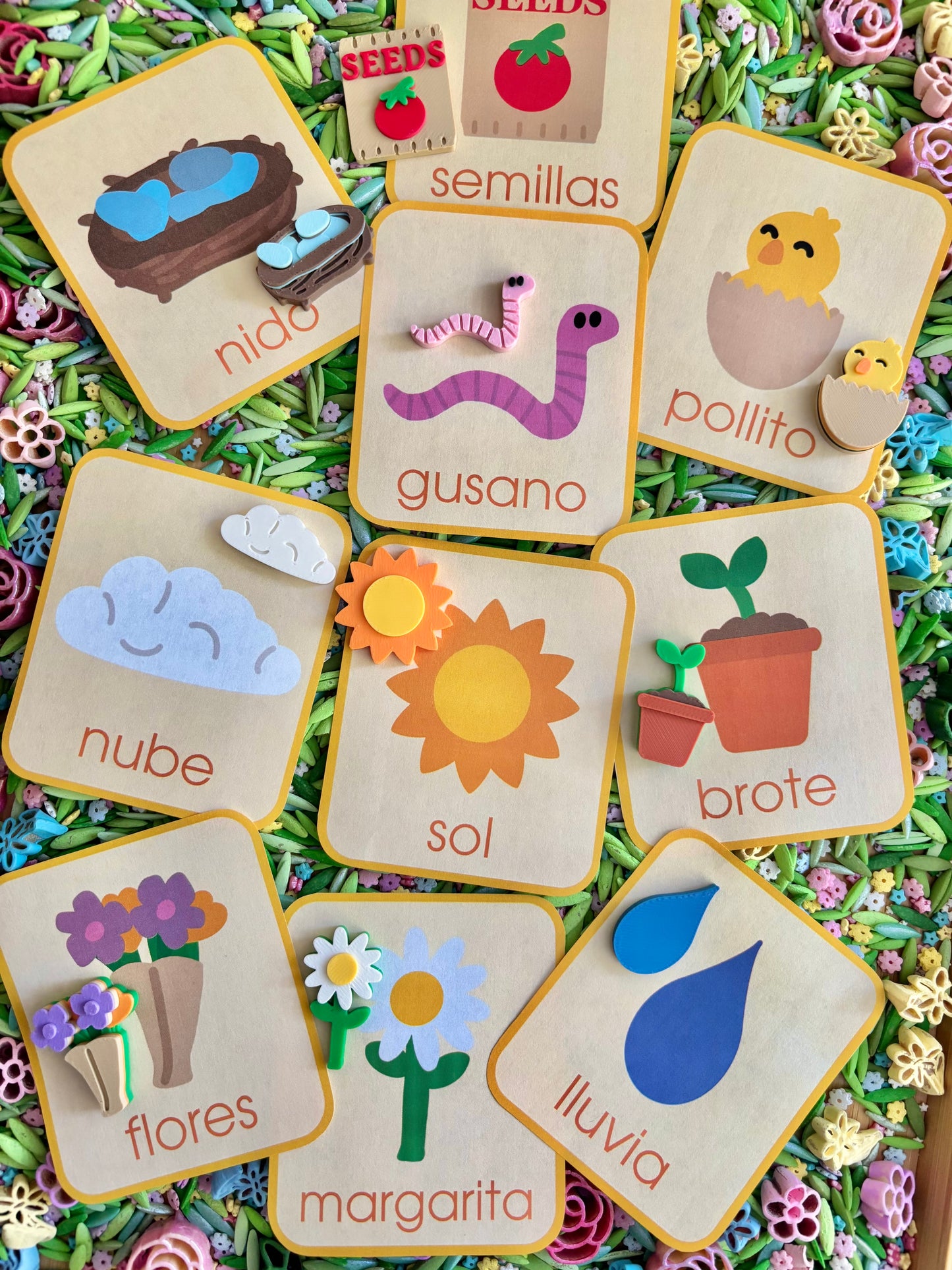 Spring Minis Matching Cards