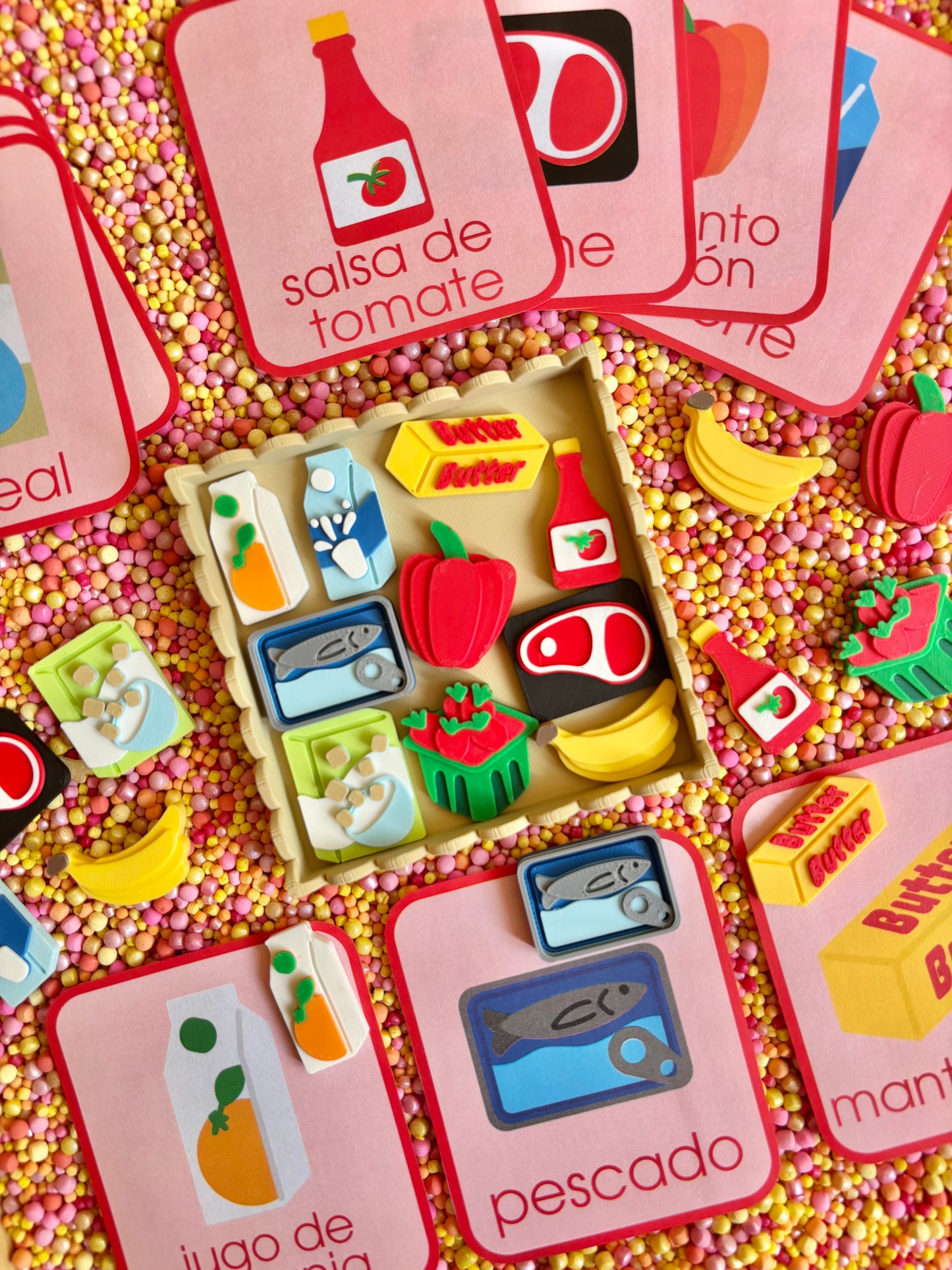 Grocery Store Mini Matching Cards