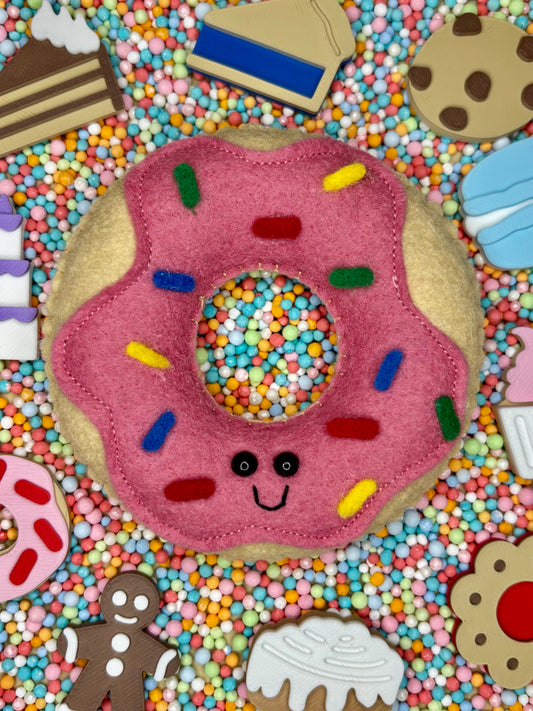 Strawberry Doughnut Felt Pal