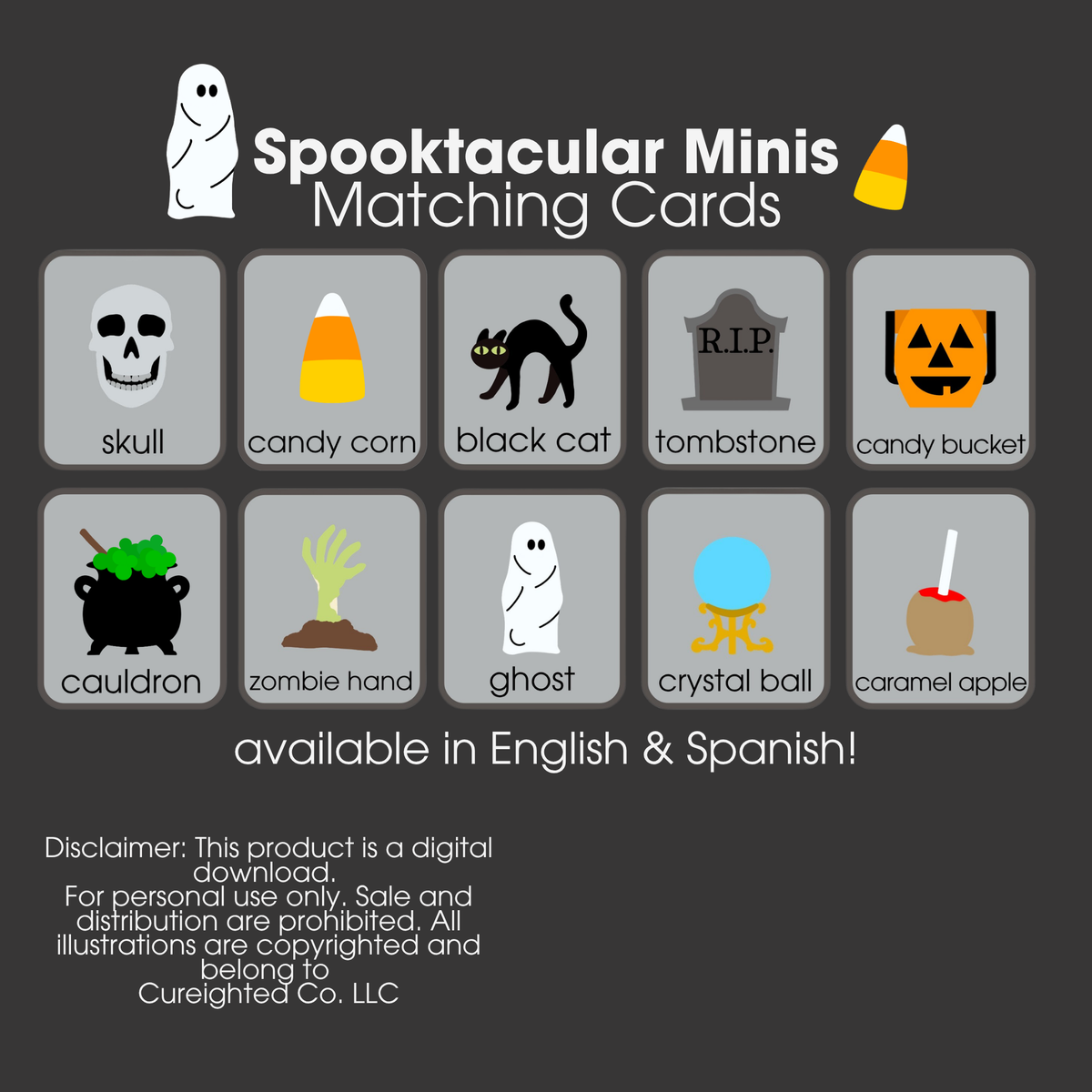 Spooktacular Minis Matching Cards