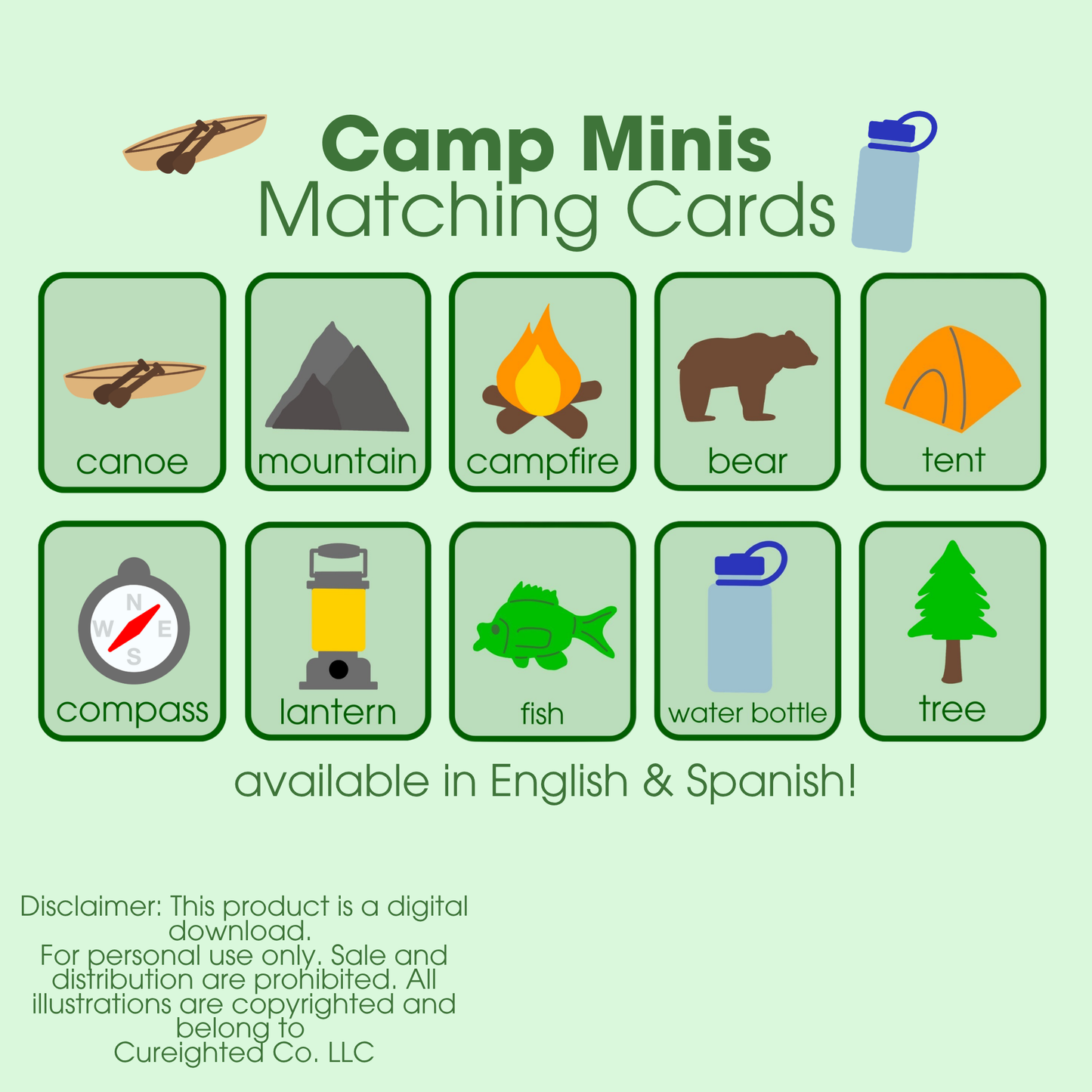 Camp Mini Matching Cards