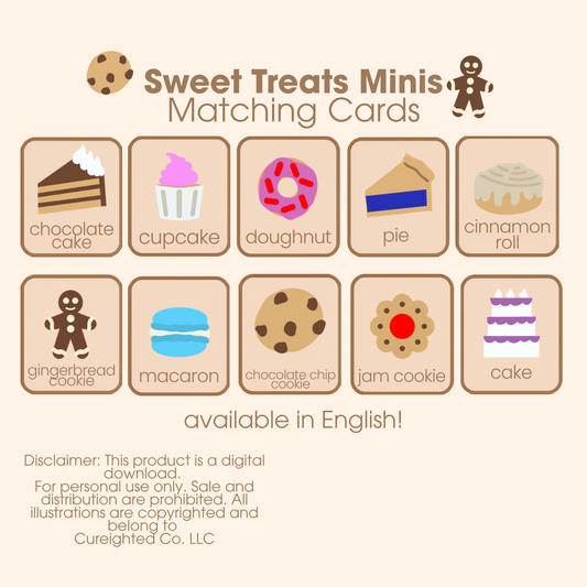 Sweet Treats Matching Cards