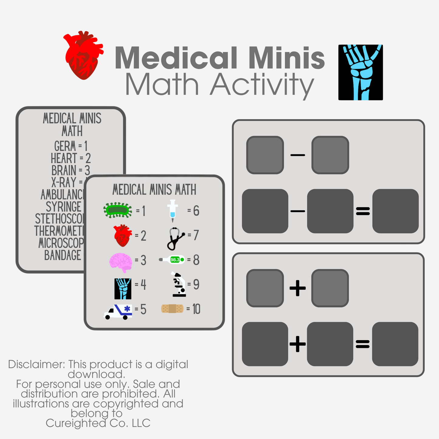 Medical Minis Math (Printable)