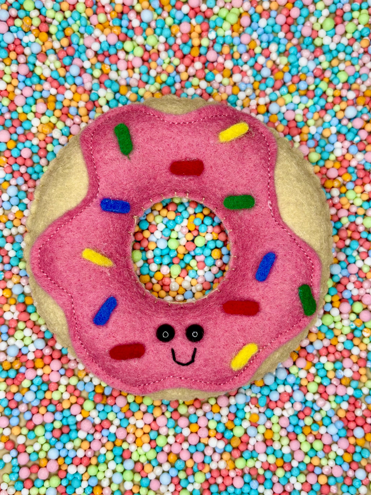 Strawberry Doughnut Felt Pal