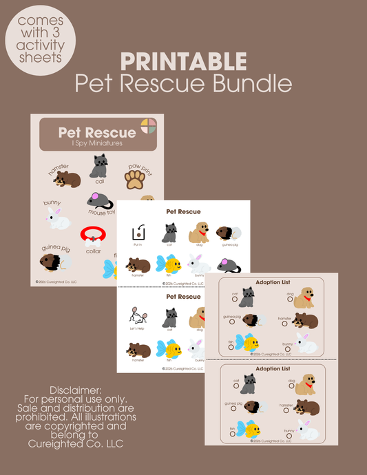 Pet Rescue PRINTBALE Bundle