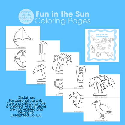 Fun in the Sun Coloring Pages